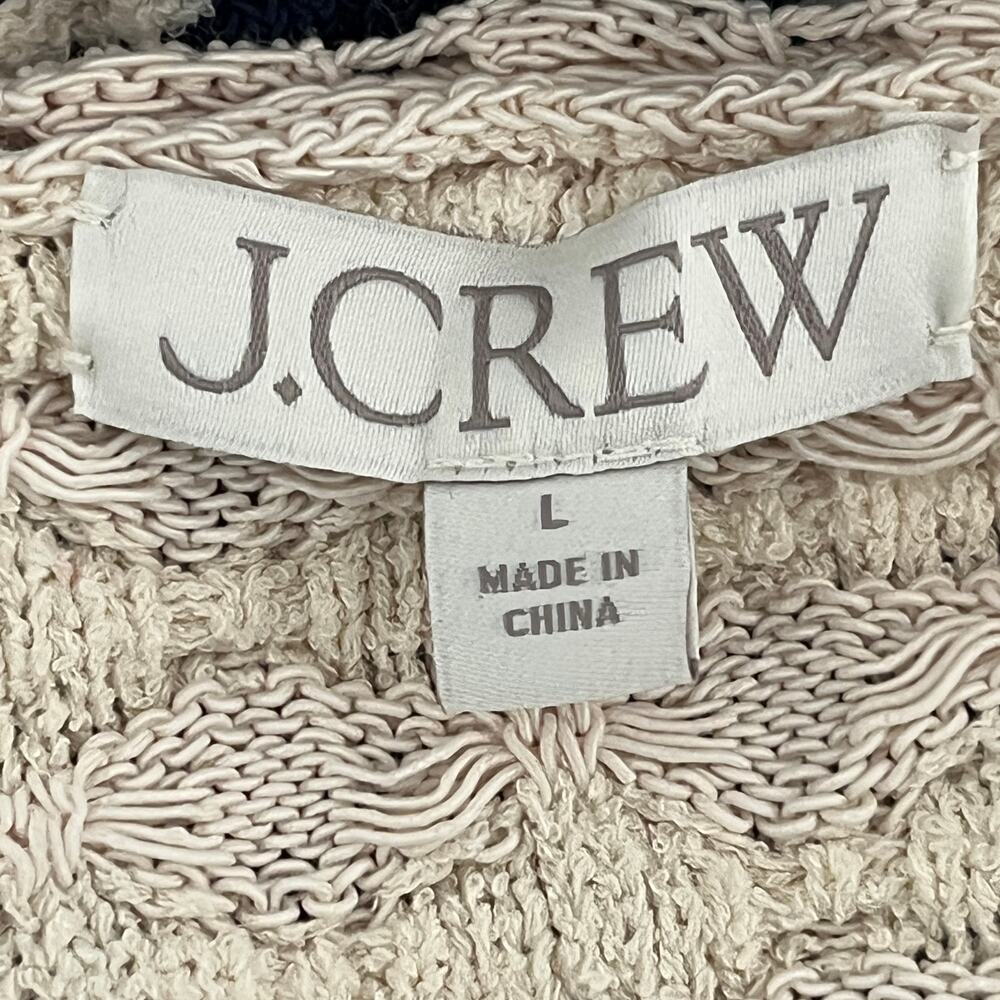J. Crew Textured Crochet Lady Jacket in Sand Dark Even - Picture 7 of 9
